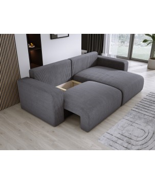 Narożnik wolnostojący CARL Prawy w tkaninie Poso 060