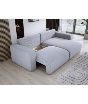 Narożnik wolnostojący CARL Prawy w tkaninie Poso 110