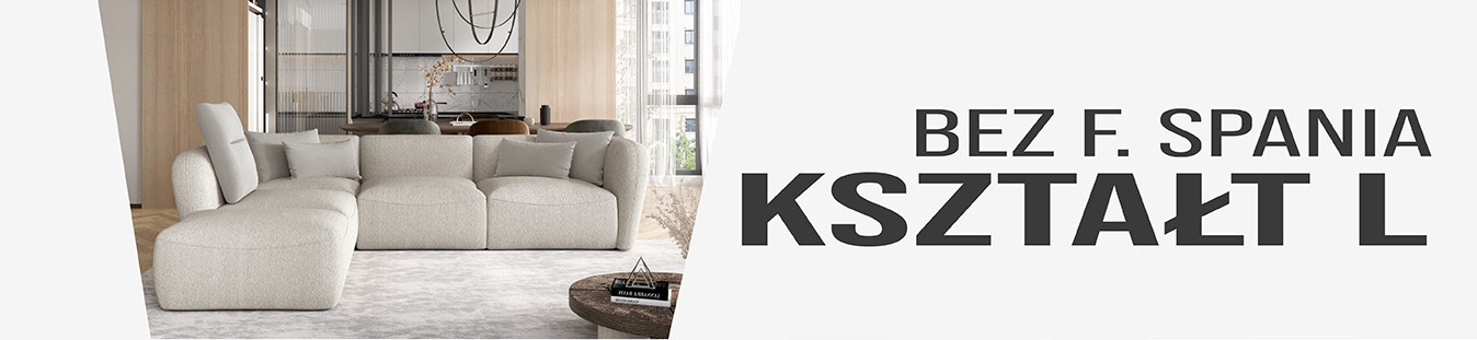 Narożniki w kształcie L bez funkcji spania - sklep internetowy Domo Home