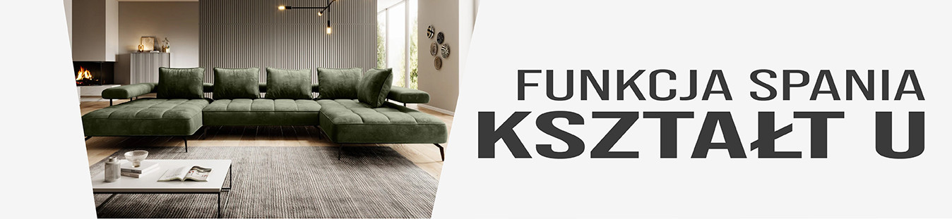 Narożniki w kształcie U z funkcją spania, rozkładane - sklep internetowy Domo Home