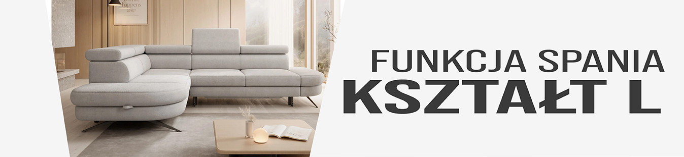 Narożniki w kształcie L z funkcją spania, rozkładane - sklep internetowy Domo Home