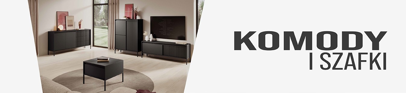 Szafki i komody: drewniane, do salonu i sypialni, pod telewizor, czarne, białe - sklep internetowy Domo Home